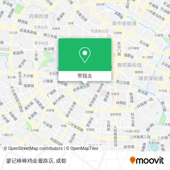 廖记棒棒鸡金履路店地图
