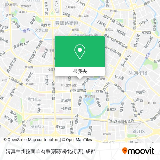 清真兰州拉面羊肉串(郭家桥北街店)地图