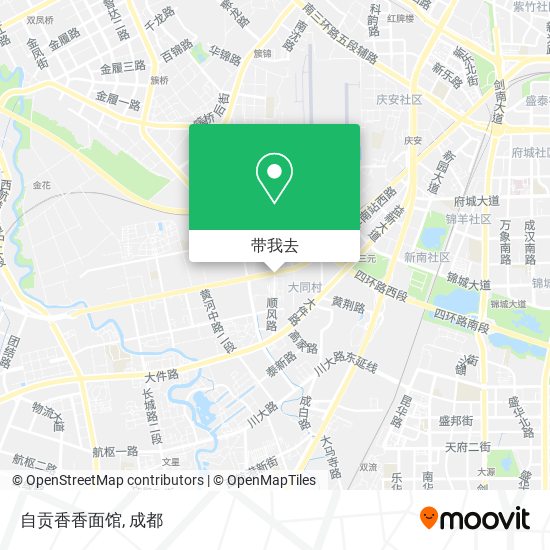 自贡香香面馆地图