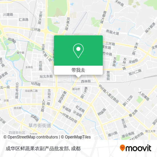 成华区鲜蔬果农副产品批发部地图
