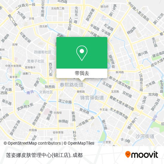 莲姿娜皮肤管理中心(锦江店)地图