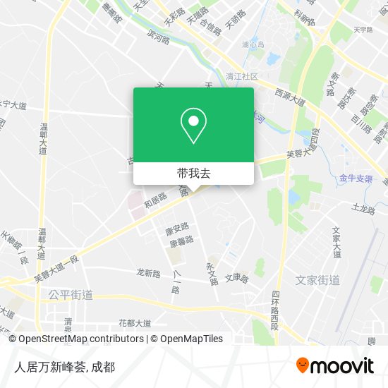 人居万新峰荟地图