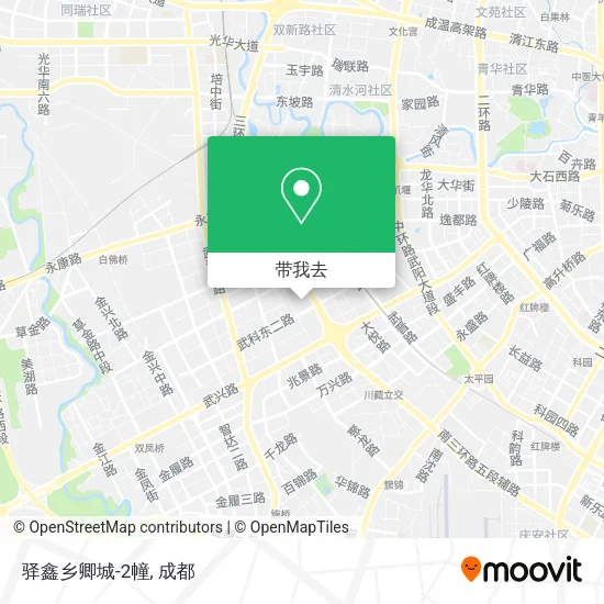 驿鑫乡卿城-2幢地图