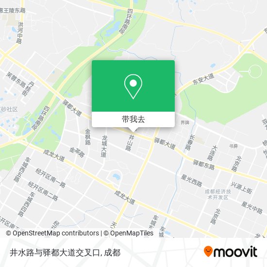 井水路与驿都大道交叉口地图