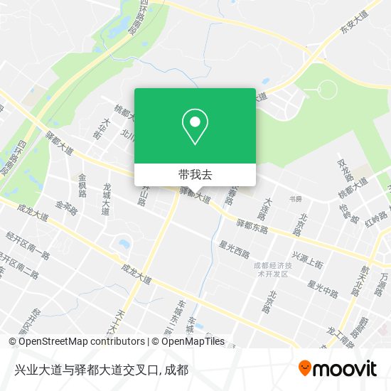 兴业大道与驿都大道交叉口地图