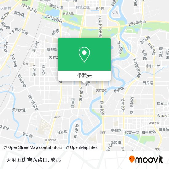 天府五街吉泰路口地图