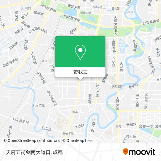 天府五街剑南大道口地图