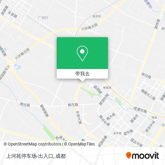 上河苑停车场-出入口地图