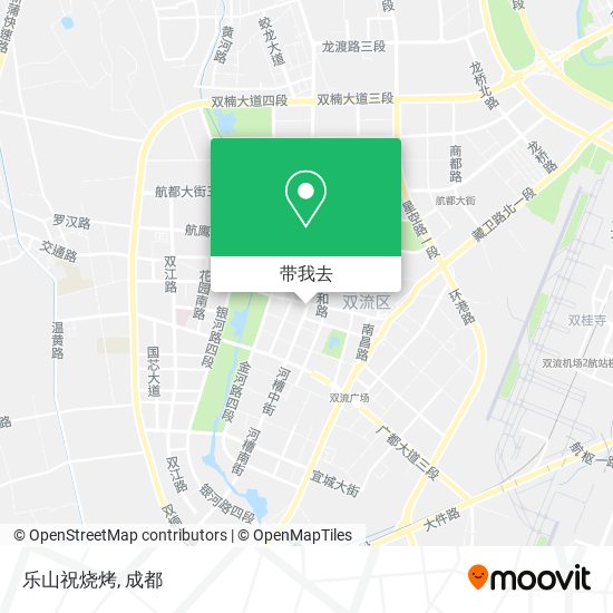 乐山祝烧烤地图
