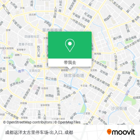 成都远洋太古里停车场-出入口地图