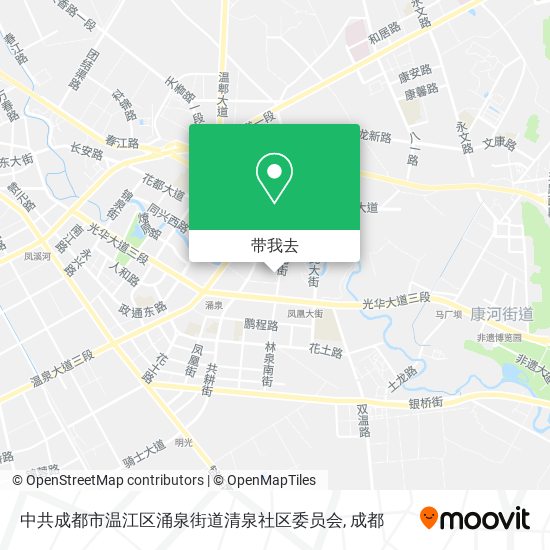 中共成都市温江区涌泉街道清泉社区委员会地图