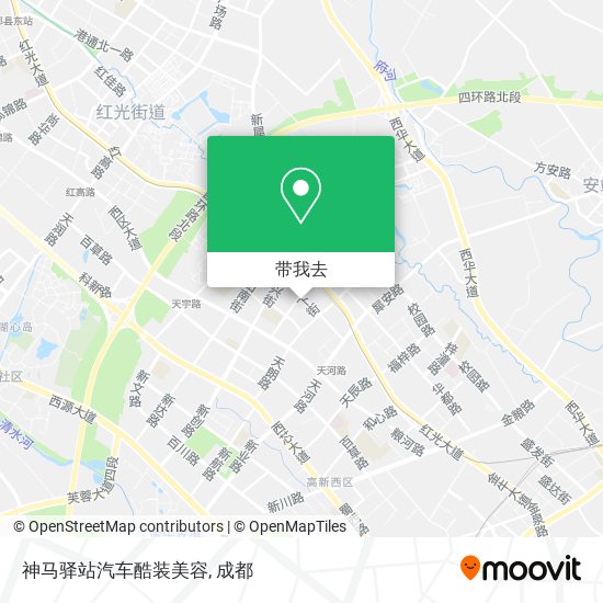 神马驿站汽车酷装美容地图