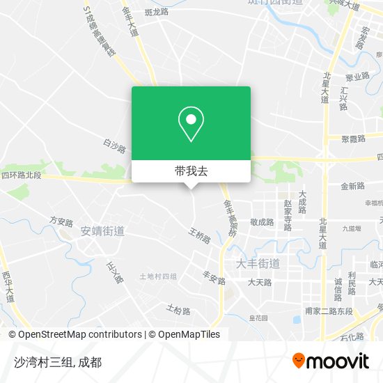 沙湾村三组地图