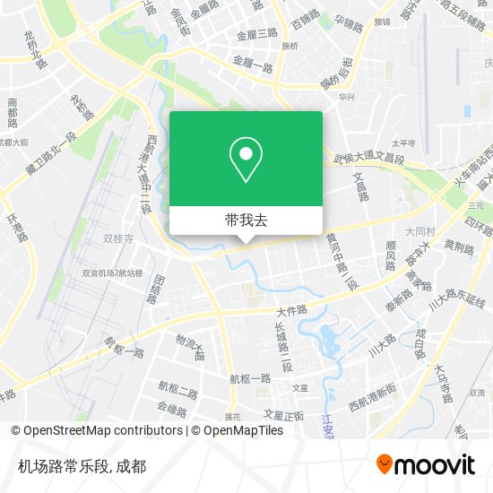 机场路常乐段地图