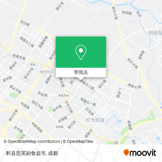 郫县思英副食超市地图
