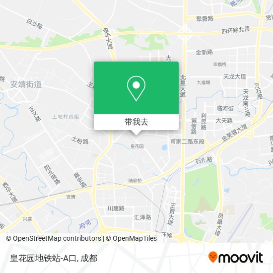 皇花园地铁站-A口地图