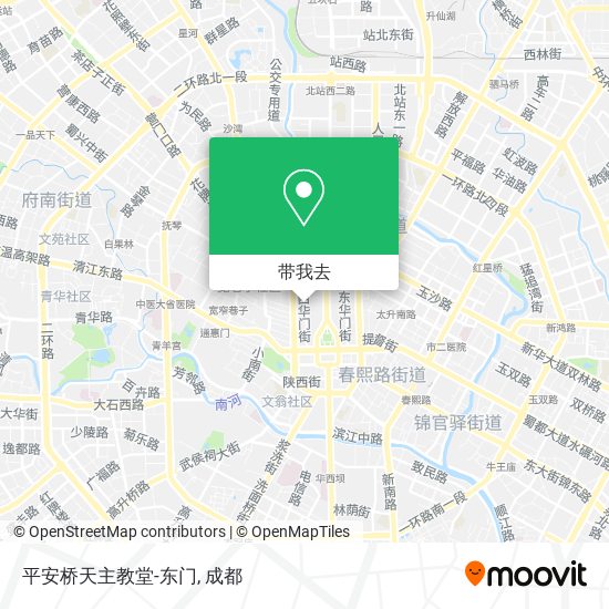 平安桥天主教堂-东门地图
