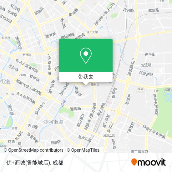 优+商城(鲁能城店)地图