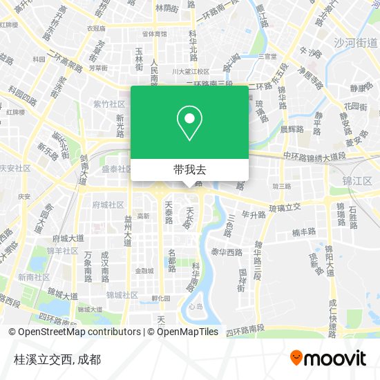 桂溪立交西地图