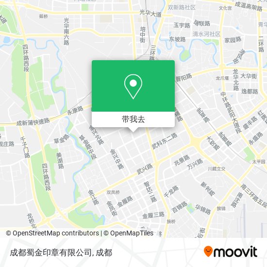 成都蜀金印章有限公司地图