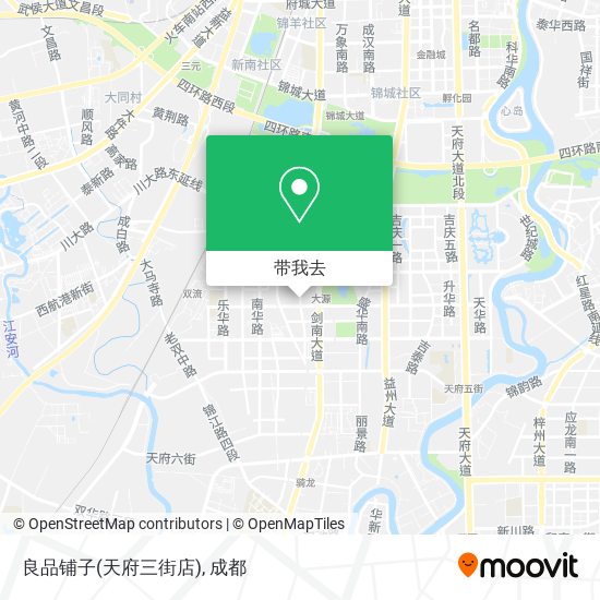 良品铺子(天府三街店)地图