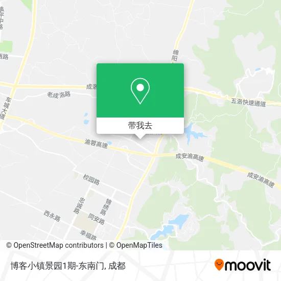 博客小镇景园1期-东南门地图