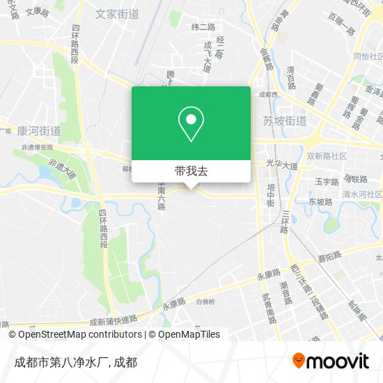 成都市第八净水厂地图