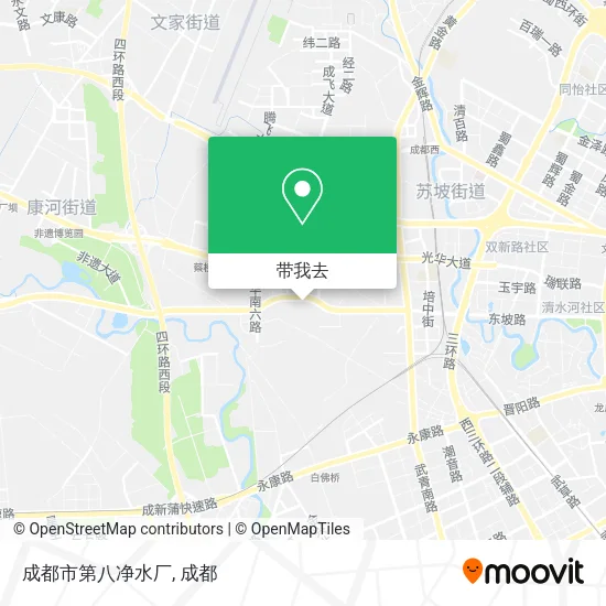 成都市第八净水厂地图
