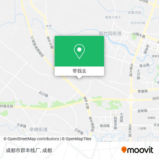 成都市群丰线厂地图