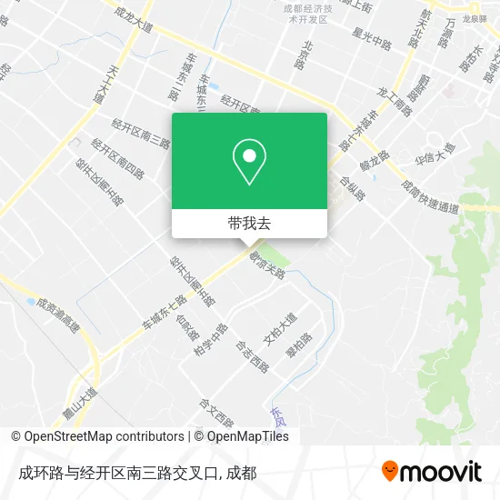 成环路与经开区南三路交叉口地图