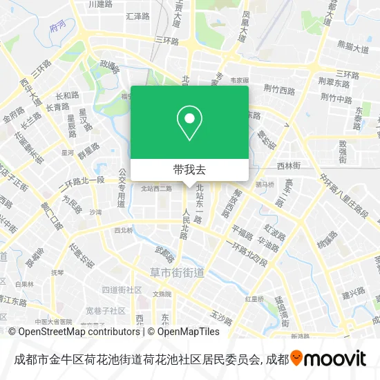 成都市金牛区荷花池街道荷花池社区居民委员会地图