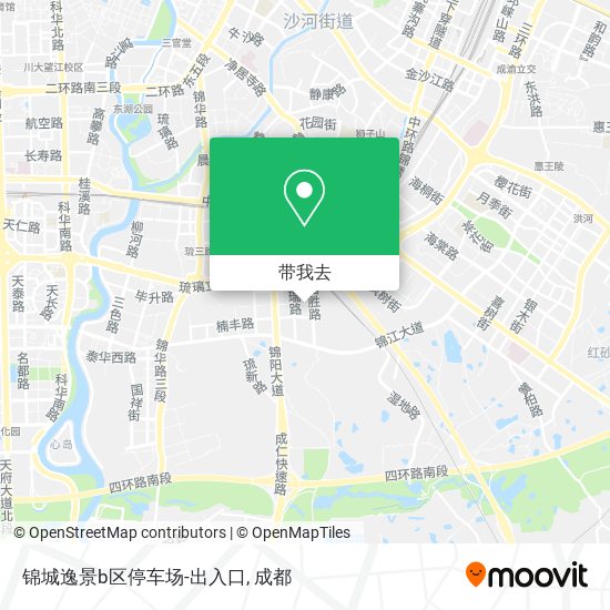 锦城逸景b区停车场-出入口地图