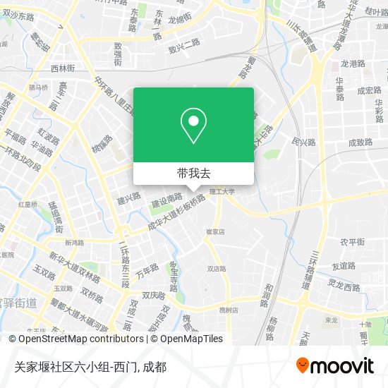 关家堰社区六小组-西门地图