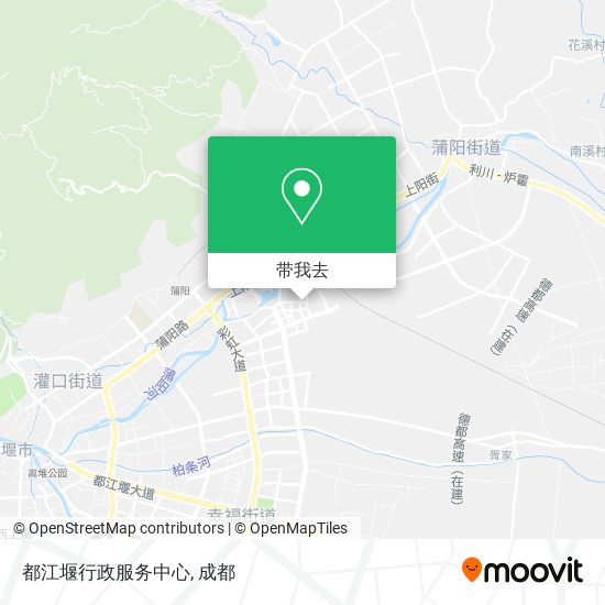 都江堰行政服务中心地图