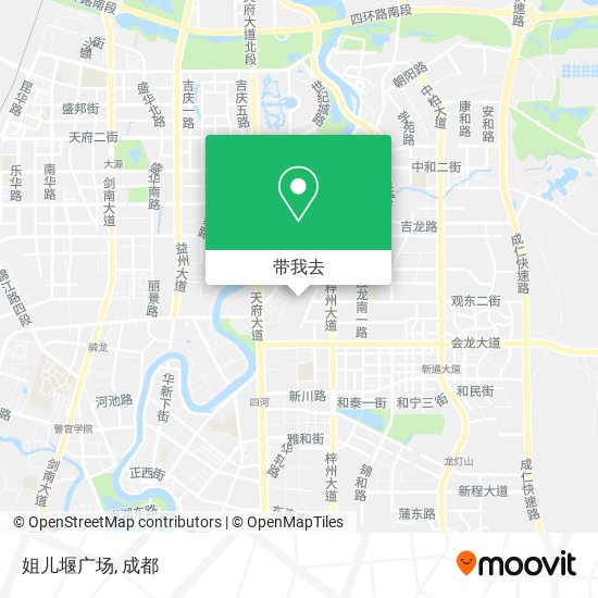 姐儿堰广场地图