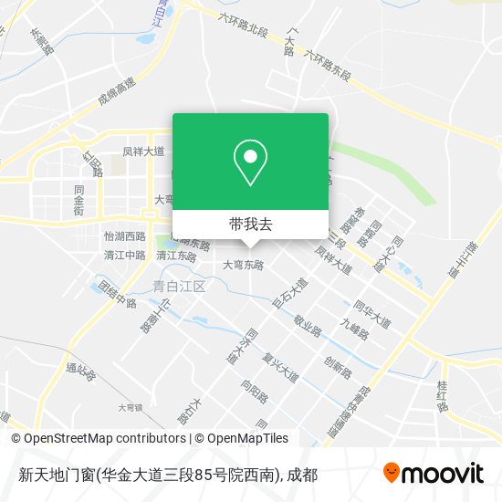 新天地门窗(华金大道三段85号院西南)地图