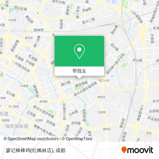 廖记棒棒鸡(红枫林店)地图