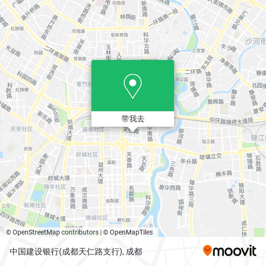 中国建设银行(成都天仁路支行)地图