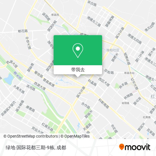 绿地·国际花都三期-9栋地图