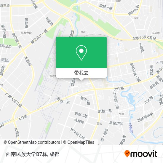 西南民族大学B7栋地图