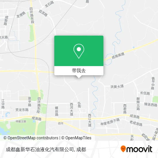 成都鑫新华石油液化汽有限公司地图