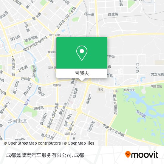 成都鑫威宏汽车服务有限公司地图