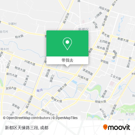新都区天缘路三段地图