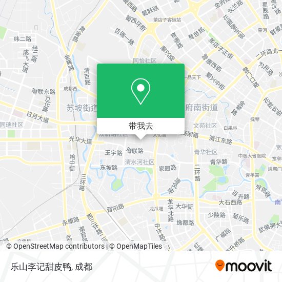 乐山李记甜皮鸭地图