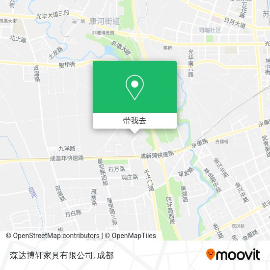 森达博轩家具有限公司地图