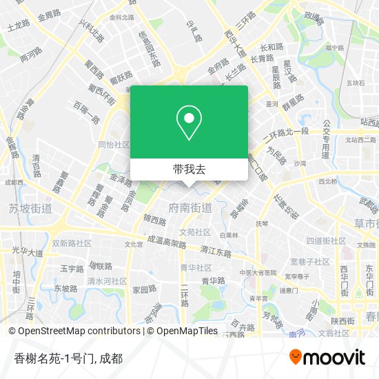香榭名苑-1号门地图