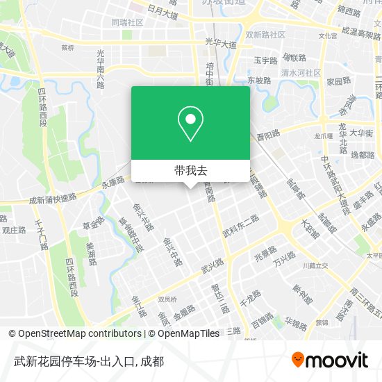 武新花园停车场-出入口地图