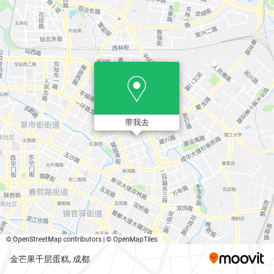 金芒果千层蛋糕地图