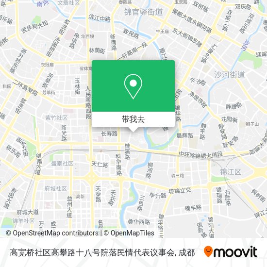 高宽桥社区高攀路十八号院落民情代表议事会地图