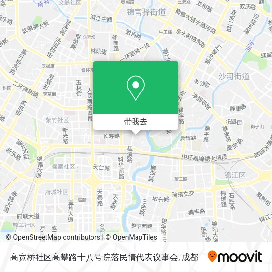高宽桥社区高攀路十八号院落民情代表议事会地图